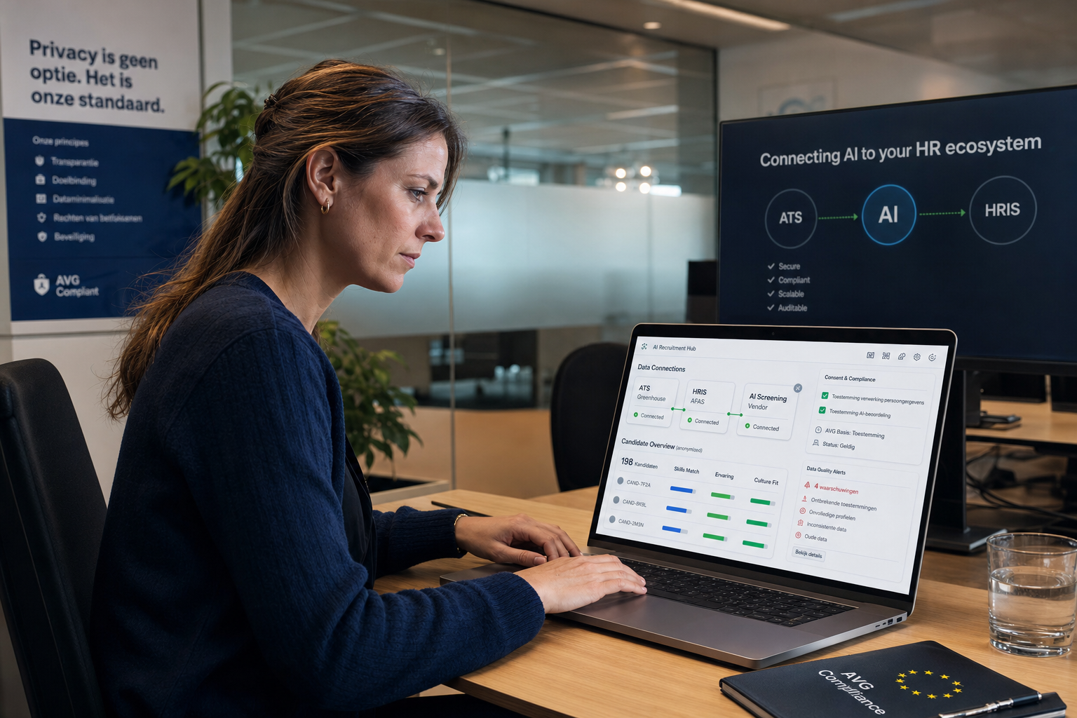 Hoe integreer je AI recruitment software met je ATS en HR-systemen zonder datakwaliteits- of privacyproblemen?